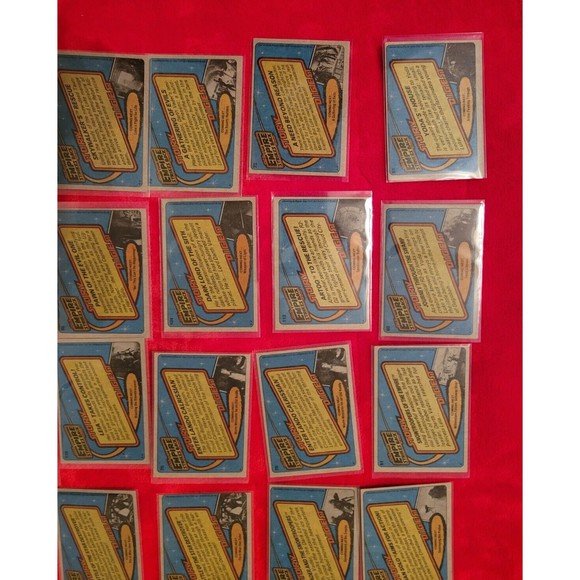 1980 Topps Empire Strikes Back 30 Card Red Lot W/ STAR FILE & Space Paintings - Picture 11 of 11